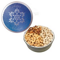 Grand Tin w/ Mixed Nuts, Pistachios and Cashews - Snowflake